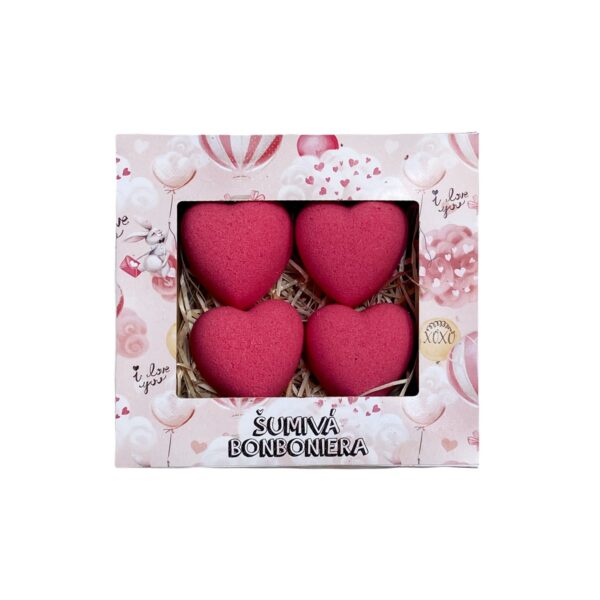Bohemia Gifts Pezsgő bonbonniere - Szív