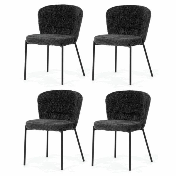 Bouclé CT-W1077 GREY2 étkezőszék szett