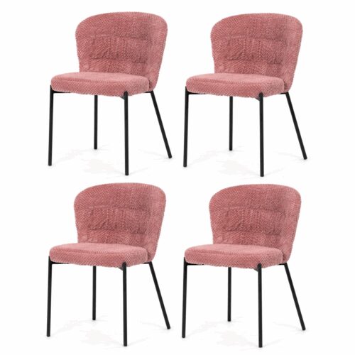 Bouclé CT-W1077 PINK2 étkezőszék szett