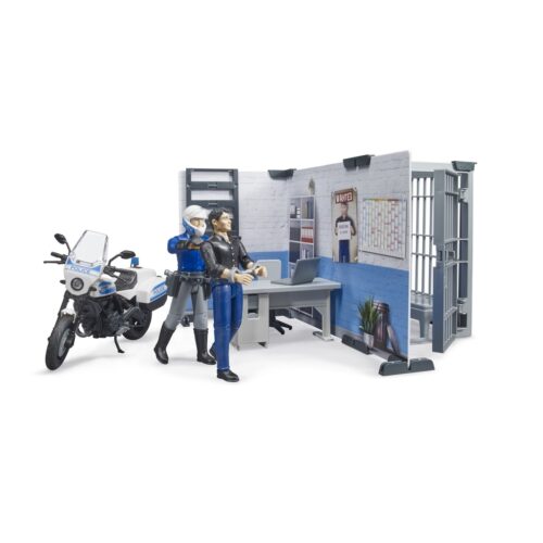Bruder 62732 BWorld Rendőrállomás motorral