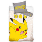Carbotex Gyermek pamut ágynemű Pokémon Pikachuakcióban