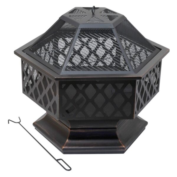 Cattara 13008 Hexagon fedeles tűzrakóhely
