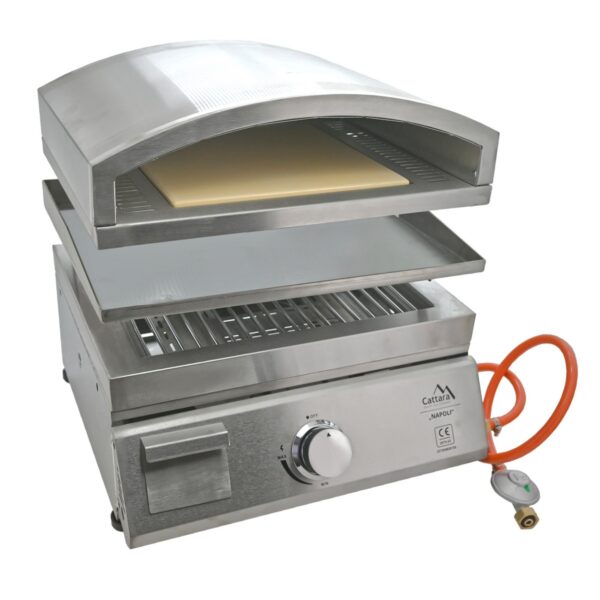 Cattara 14101 gázgrill asztali pizzasütővel Napoli