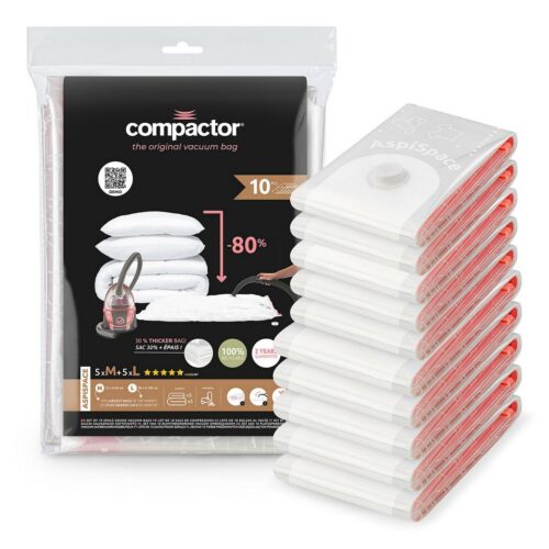 Compactor vákuum tárolózsák készlet Bag Aspispace