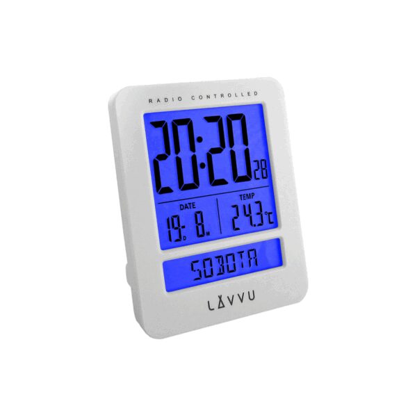 Digitális Lavvu Duo White LAR0020 ébresztőóra