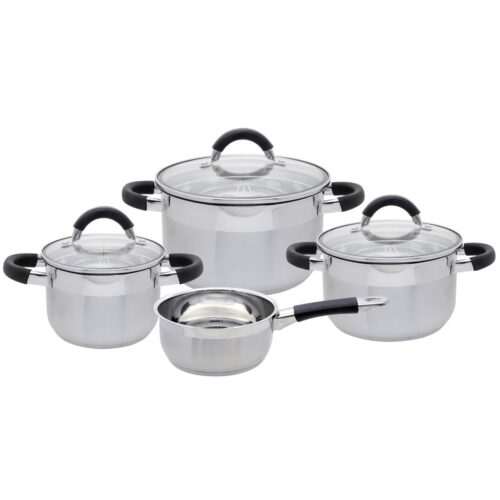 Elo 50904 Basic 4 részes rozsdamentes acéledénykészlet Black Steam