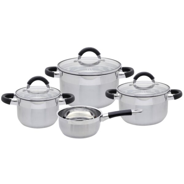 Elo 50904 Basic 4 részes rozsdamentes acéledénykészlet Black Steam