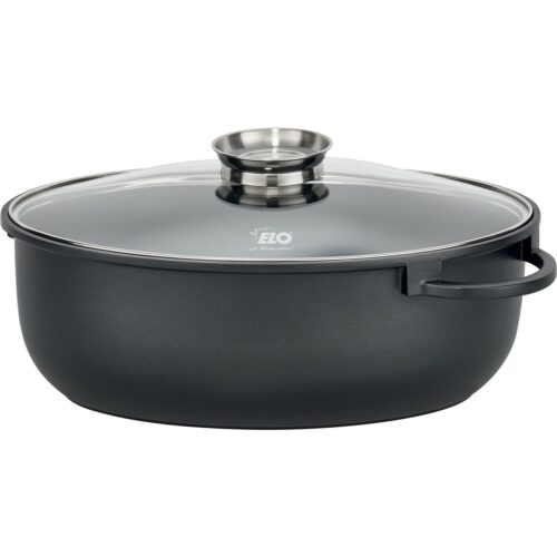 Elo 80038 Sütőedény üveg fedéllel és aromafogantyúval Alucast 38 x 25 cm