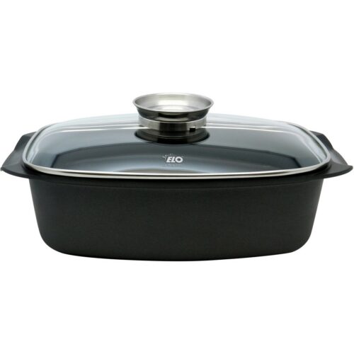 Elo 84932 Sütőedény üveg fedéllel és aromafogantyúval Alucast 40 x 22 cm