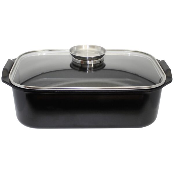 Elo 89940 Sütőedény üveg fedéllel és aromafogantyúval Duo Vital 40 x 26 cm