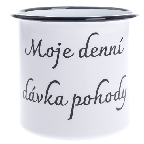 Emaille mug "My daily dose of well-being"