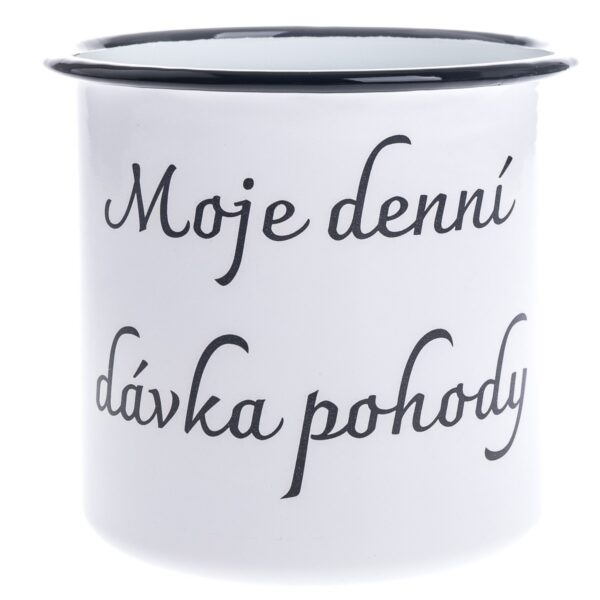 Emaille mug "My daily dose of well-being"