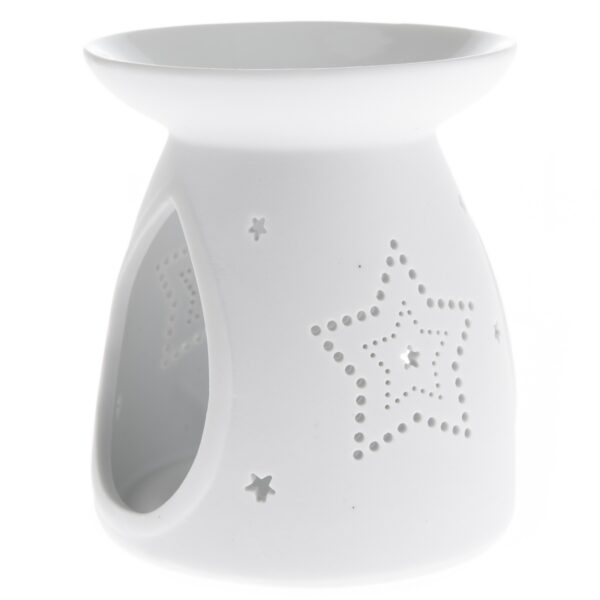 Etoile fehér porcelán aromalampa