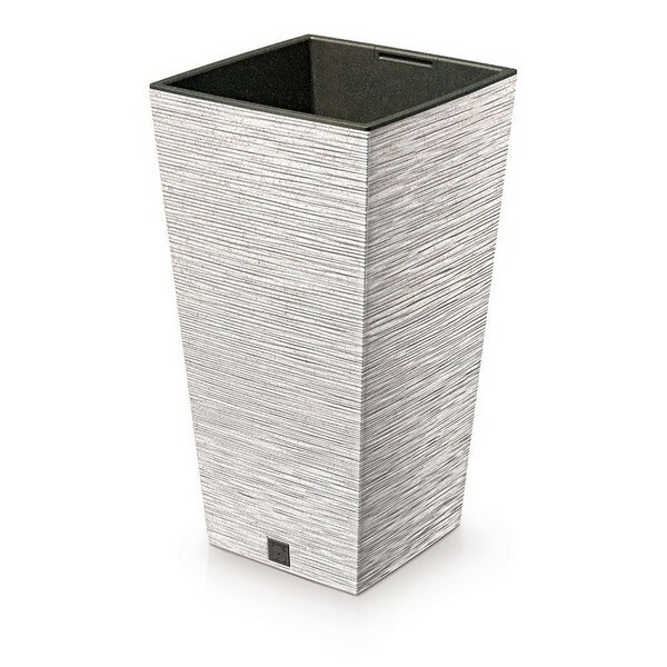 FURU SQUARE ECO WOOD virágtartó 24 cm betéttel