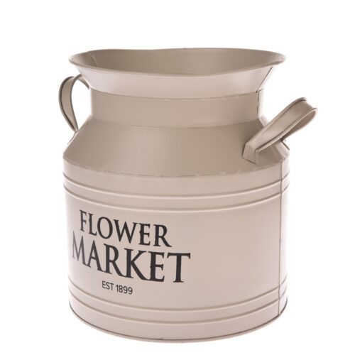 Flower Market bézs fém virágtartó
