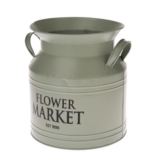 Flower Market zöld fém virágtartó