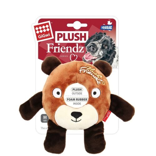 GiGwi Sípó játék kutyáknak Plush Friendz medve