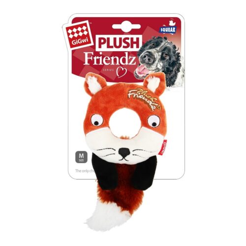 GiGwi Sípó játék kutyáknak Plush Friendz róka