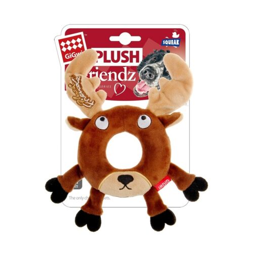 GiGwi Sípoló játék kutyáknak Plush Friendzrénszarvas