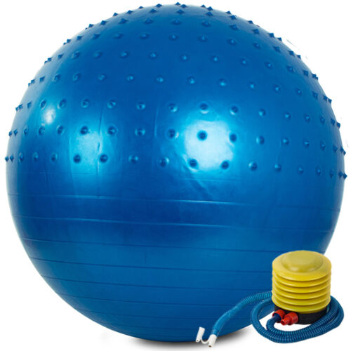 Gimnasztikai masszázslabda 60 cm pumpával