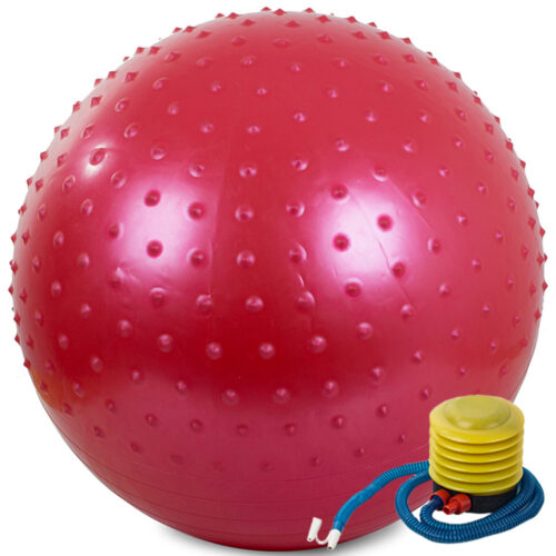 Gimnasztikai masszázslabda pumpával 60 cm