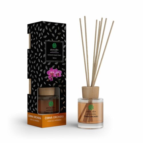 Green Idea Rattan illatpálcika Fekete orchidea