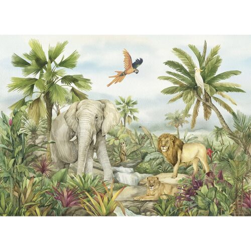 Gyerek fotótapéta Colourful Jungle 252 x 182 cm
