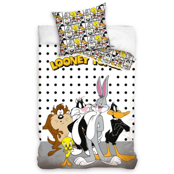 Gyerek pamut ágynemény Looney Tunes barátok