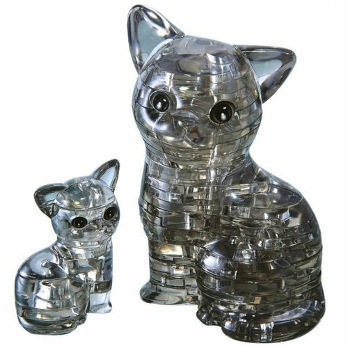 HCM Kinzel 3D Crystal Macska és kiscica puzzle
