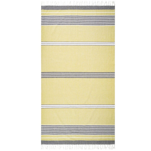 HOME ELEMENTS Fouta törölköző zöld/ szürke