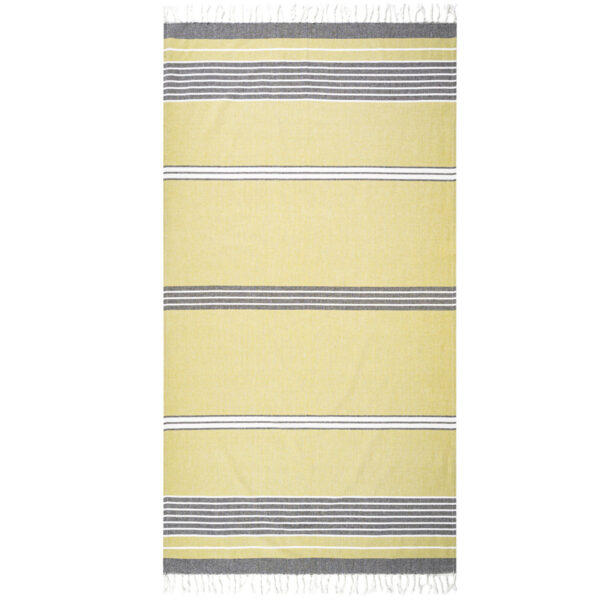 HOME ELEMENTS Fouta törölköző zöld/ szürke