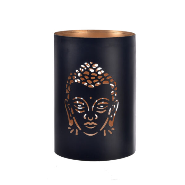 InDecor Fém gyertyatartó Buddha fekete