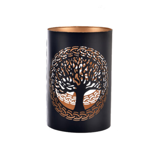 InDecor Fém gyertyatartó Tree fekete