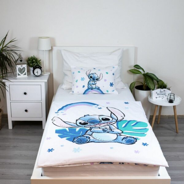 Jerry Fabrics Lilo és Stitch "Rainbow" gyerek ágyneműhuzat kiságyba