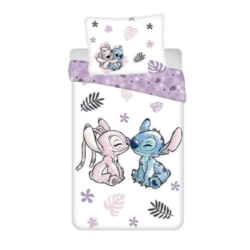 Jerry Fabrics Lilo és Stitch White pamut ágyneműhuzat