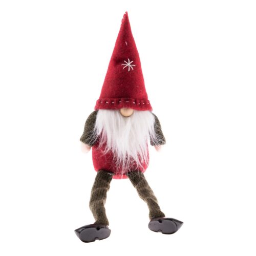 Karácsonyi textil törpe Jolley piros