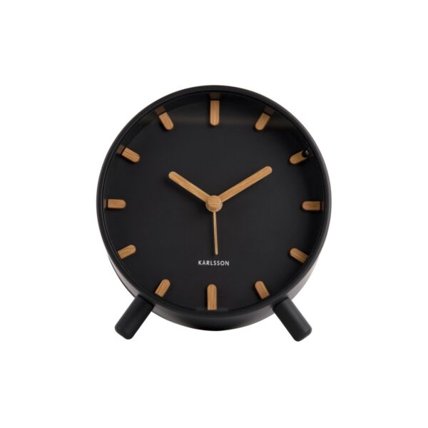 Karlsson 5943BK design ébresztőóra 11 cm