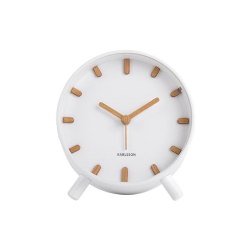 Karlsson 5943WH design ébresztőóra 11 cm