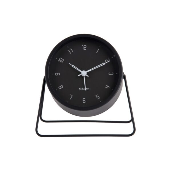 Karlsson 5952BK design ébresztőóra 13 cm