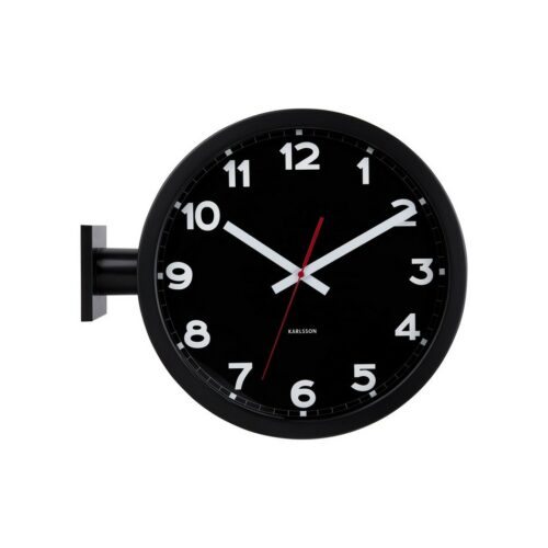 Karlsson 5966BK kétoldalas falióra 38 cm
