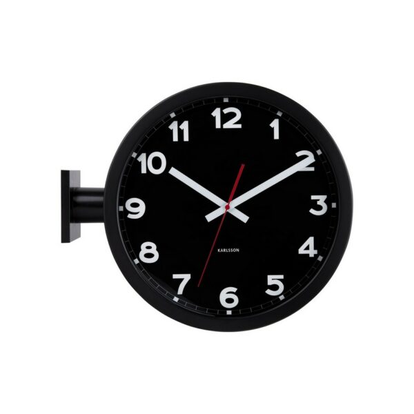 Karlsson 5966BK kétoldalas falióra 38 cm