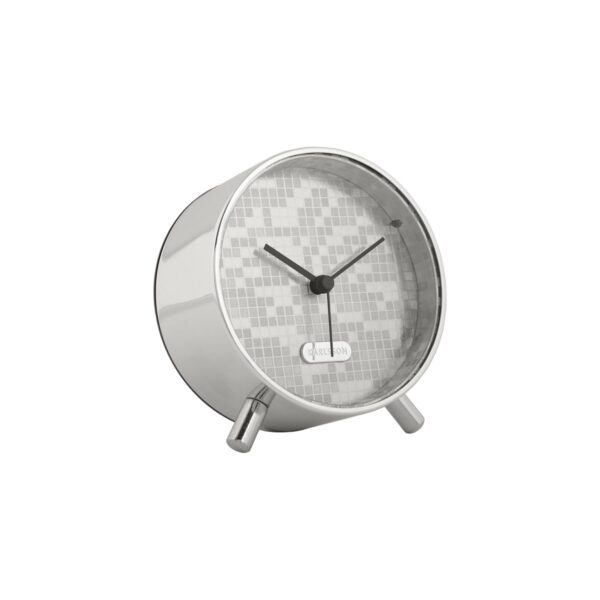 Karlsson 6004SI design ébresztőóra ezüst