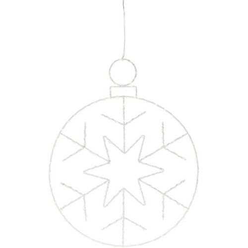 Kerstball Snowflake karácsonyi lógó LED dekoráció250 LED