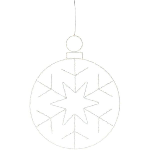 Kerstball Snowflake karácsonyi lógó LED dekoráció250 LED
