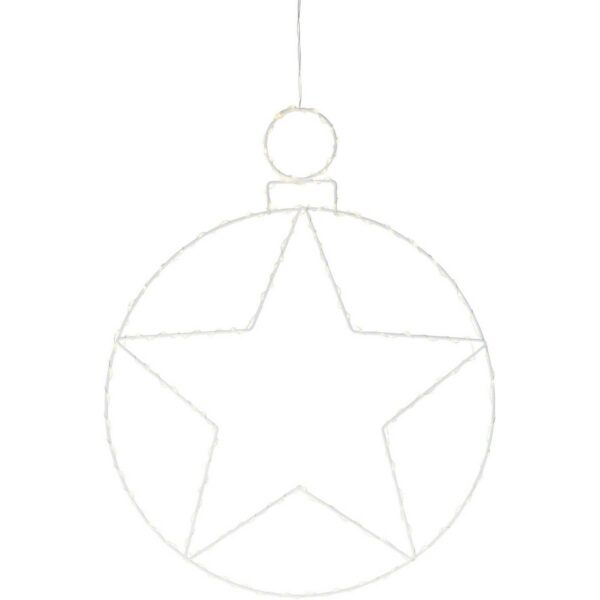 Kerstball Star karácsonyi lógó LED dekoráció 236 LED