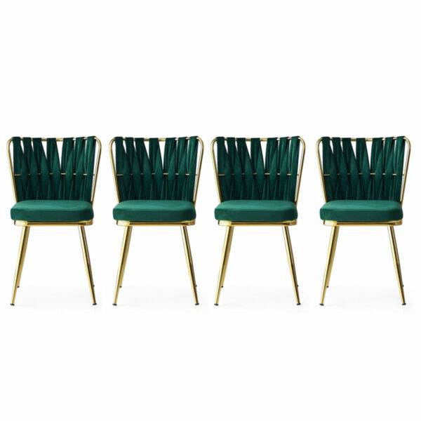 Kusakli Green and Gold étkezőszék szett