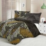 Kvalitex Luxury Collection szatén ágyneműhuzat páfrány barna