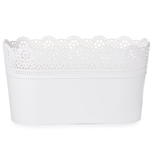 Lace műanyag virágtartó csipkével