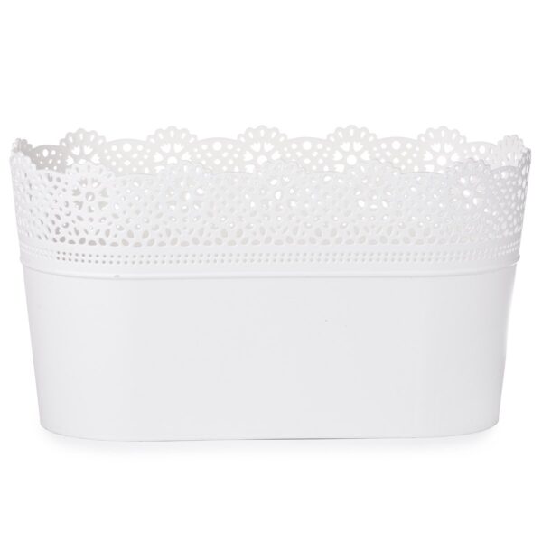 Lace műanyag virágtartó csipkével