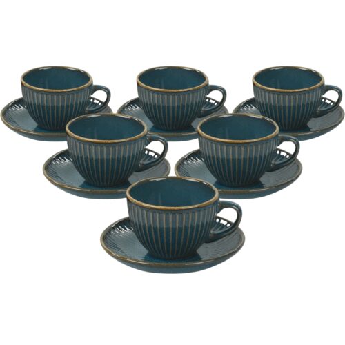 Linea kerámia csésze alátéttel 6 db-os szett 210 ml